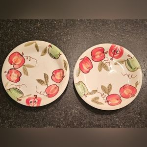 Artist touch orchard harmony salad plates set of 2
